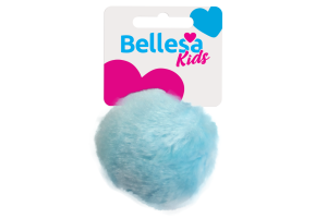 Elástico  Bellesa Kids Pom Pom Grande c/ 1und- Ref 690-B