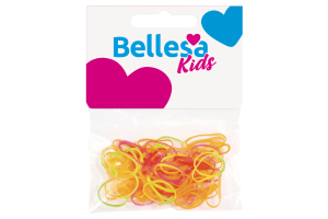 Elástico Bellesa Kids Silicone Fluorescente- Ref 730-B