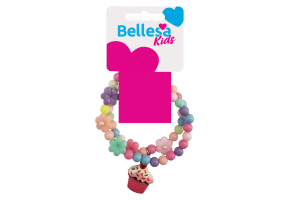 Pulseira Bellesa Kids c/ 2und- Ref 8005-B